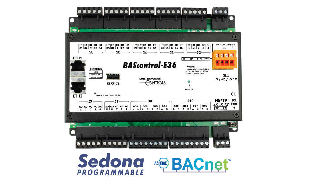 COMING SOON: BASC-E36 Sedona Edge Controller via Contemporary Controls Ltd 